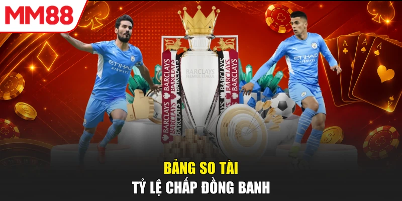 Bảng so tài tỷ lệ chấp đồng banh