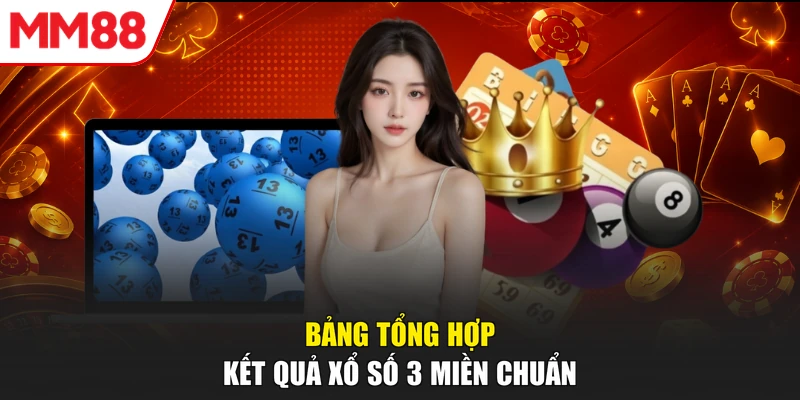 Bảng tổng hợp kết quả xổ số 3 miền chuẩn