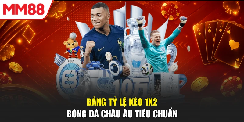 Bảng tỷ lệ Kèo 1X2 bóng đá châu Âu tiêu chuẩn