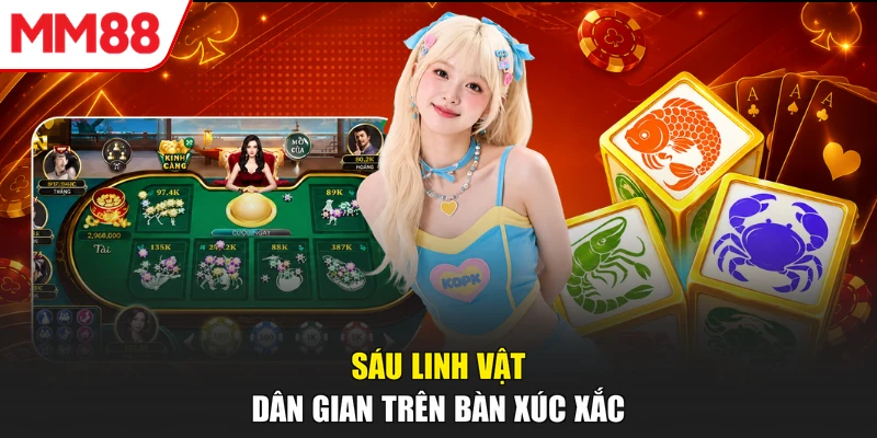 Sáu linh vật dân gian trên bàn xúc xắc